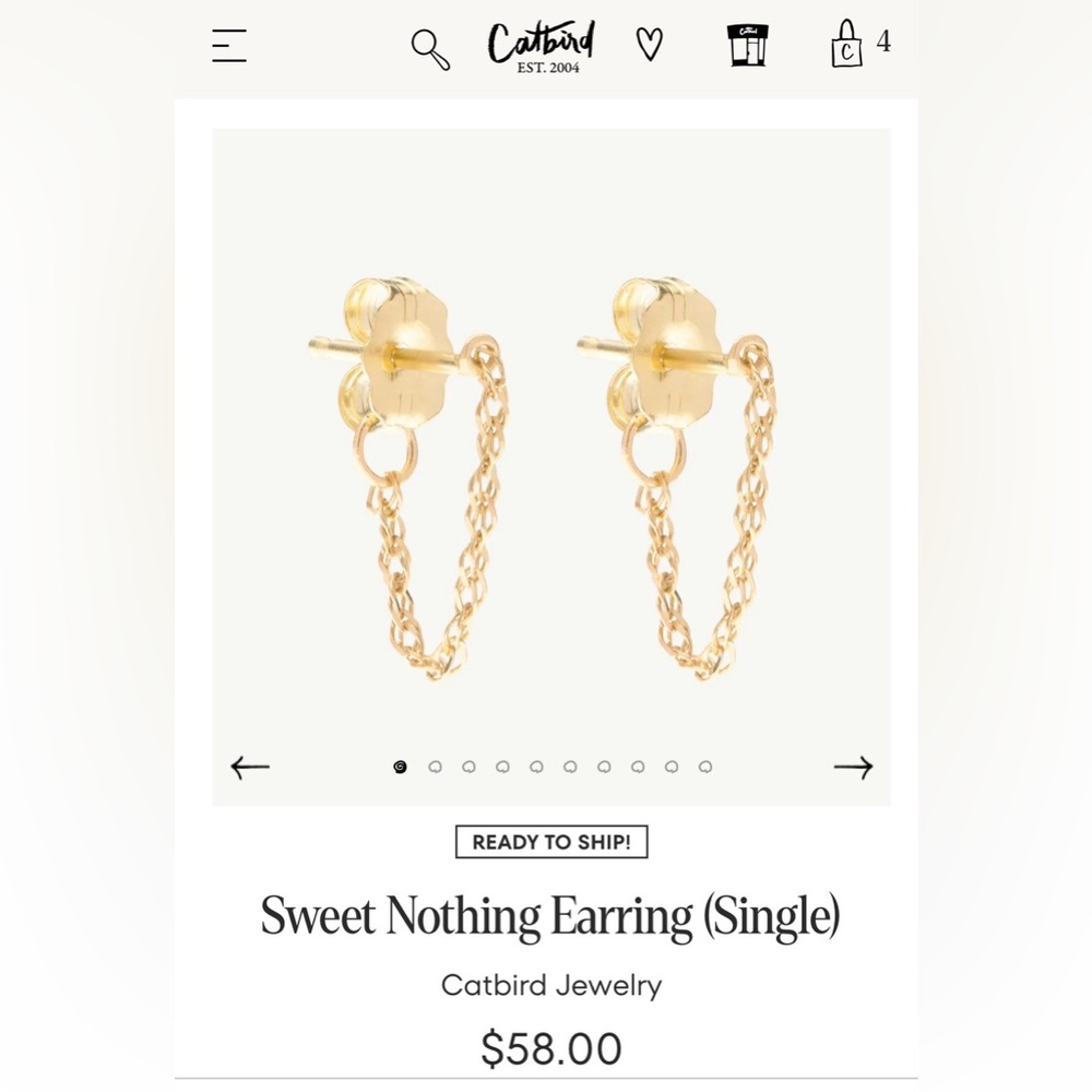 Catbird Sweet Nothing Earring